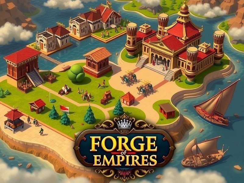 Forge of Empires इवेंट क्वेस्ट मैप दिखाता हुआ चित्र