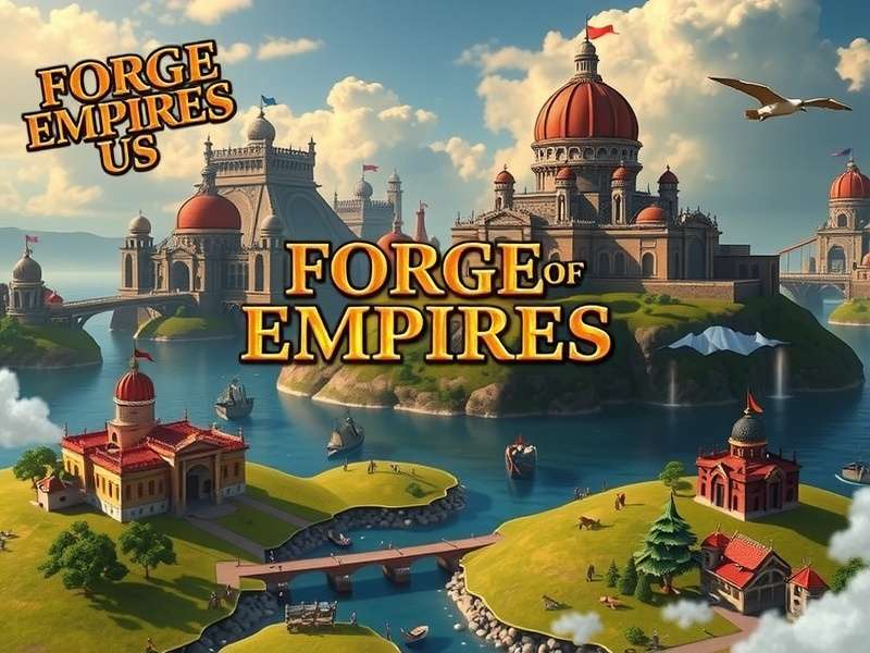 Forge of Empires US गेमप्ले स्क्रीनशॉट - एक विस्तृत ऐतिहासिक शहर