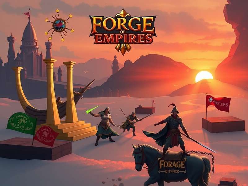 Forge of Empires Fellowship Event 2025 इवेंट स्क्रीनशॉट - विशेष इमारतें और कैलेंडर