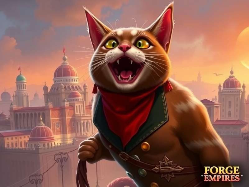 Forge of Empires Fellowship Event 2025 Mooing Cat इवेंट स्क्रीनशॉट