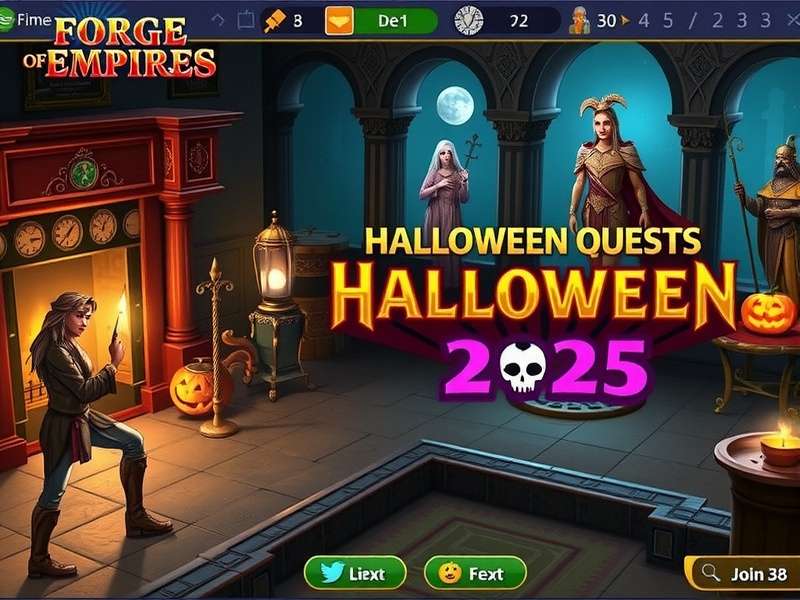 Forge of Empires Halloween Event 2025 Quests Interface