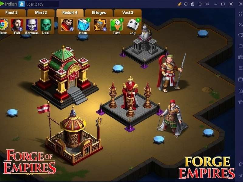 Forge of Empires English Login Screen Interface