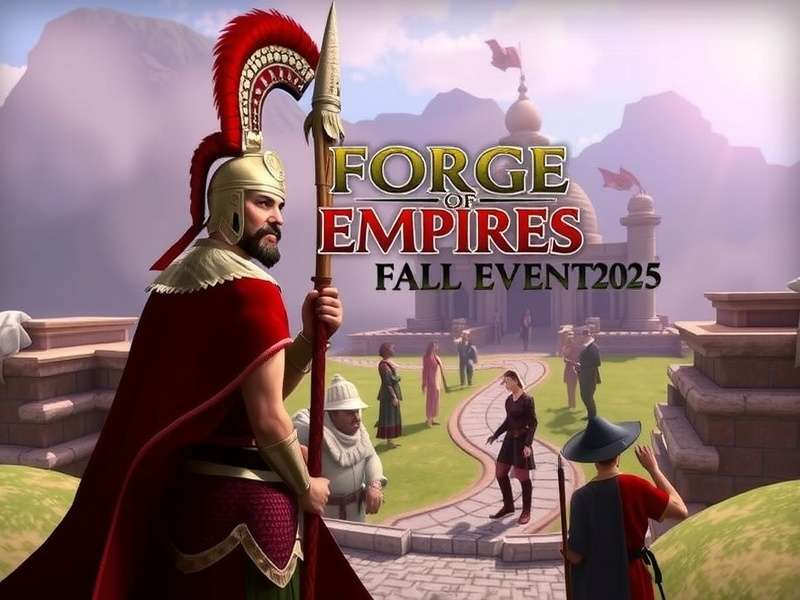 Forge of Empires 2025 Fall Event गेमप्ले स्क्रीनशॉट - नई इमारतें और इवेंट इंटरफेस
