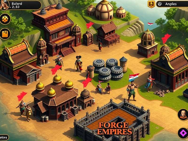 Forge of Empires US Server डैशबोर्ड और गेमप्ले