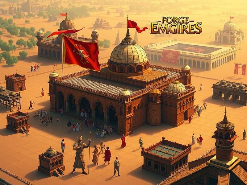Forge of Empires में शहर का निर्माण करते हुए खिलाड़ी