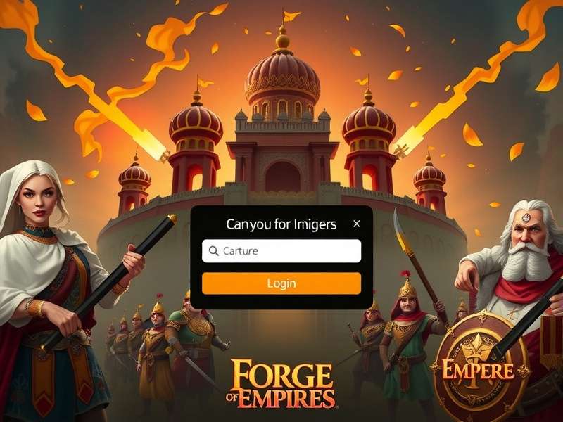 Forge of Empires गेम इंटरफेस, शहर निर्माण का दृश्य