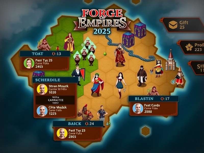 Forge of Empires Fellowship Event 2025 Banner showing guild members collaborating