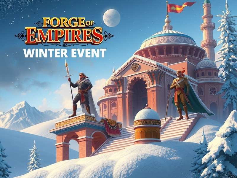 Forge of Empires Winter Event मिनी-गेम 'Present Stack' का गेमप्ले स्क्रीनशॉट