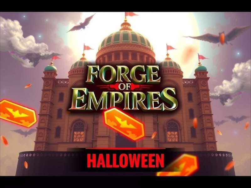 Forge of Empires Halloween Event 2024 Teaser Image - Haunted Cityscape