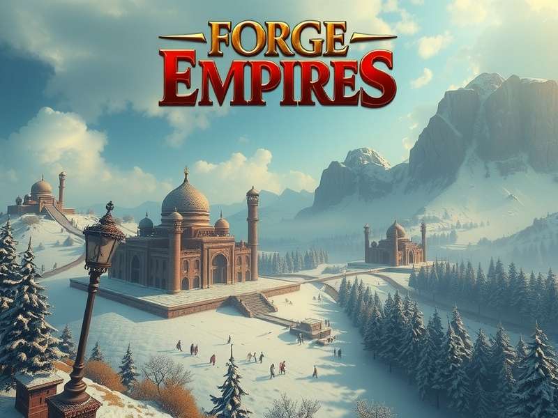 Forge of Empires 2025 Winter Event स्क्रीनशॉट - नए बिल्डिंग्स और स्नो थीम