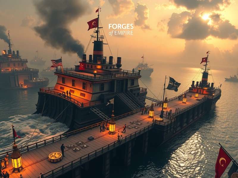 Strategic city layout in Forge of Empires with monuments and roads