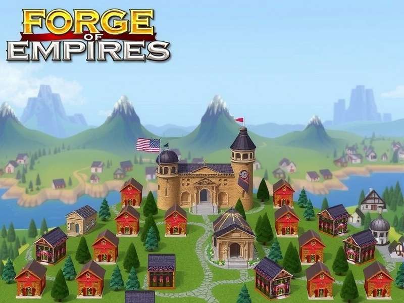 Forge of Empires gameplay screenshot showing city building