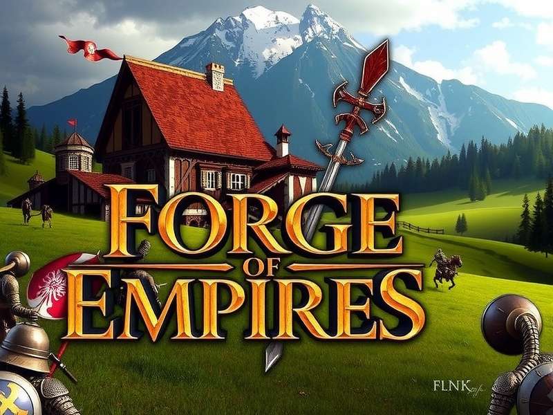 Strategic city layout in Forge of Empires showing efficient road and building placement