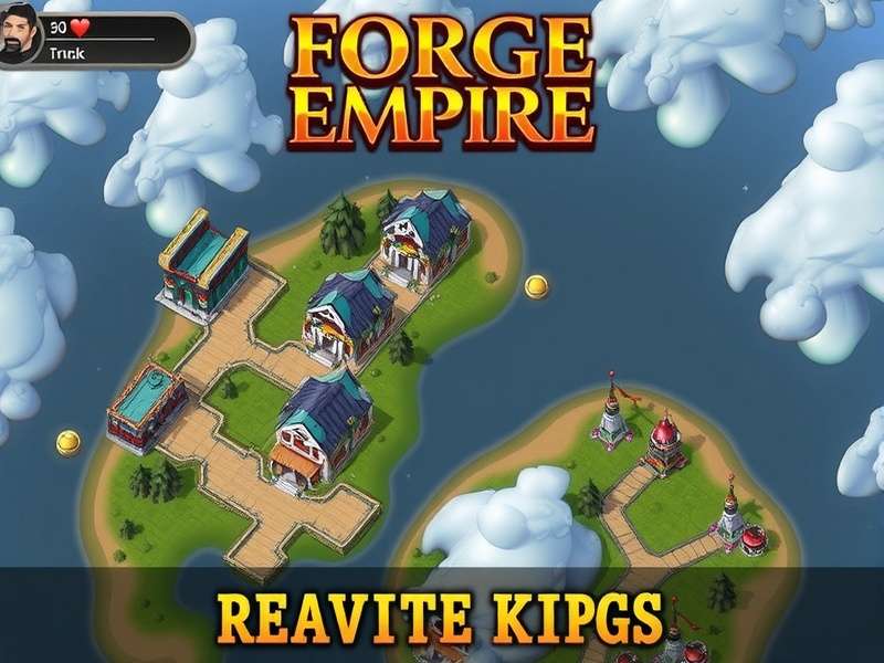 Strategic city layout in Forge of Empires showing optimal building placement