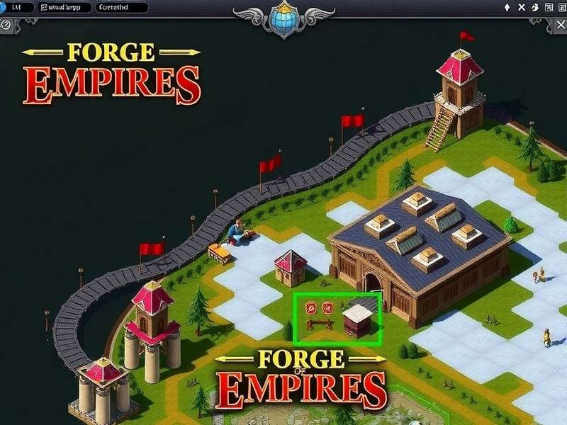 A thriving Forge of Empires city spanning multiple eras, showing efficient layout and Great Buildings