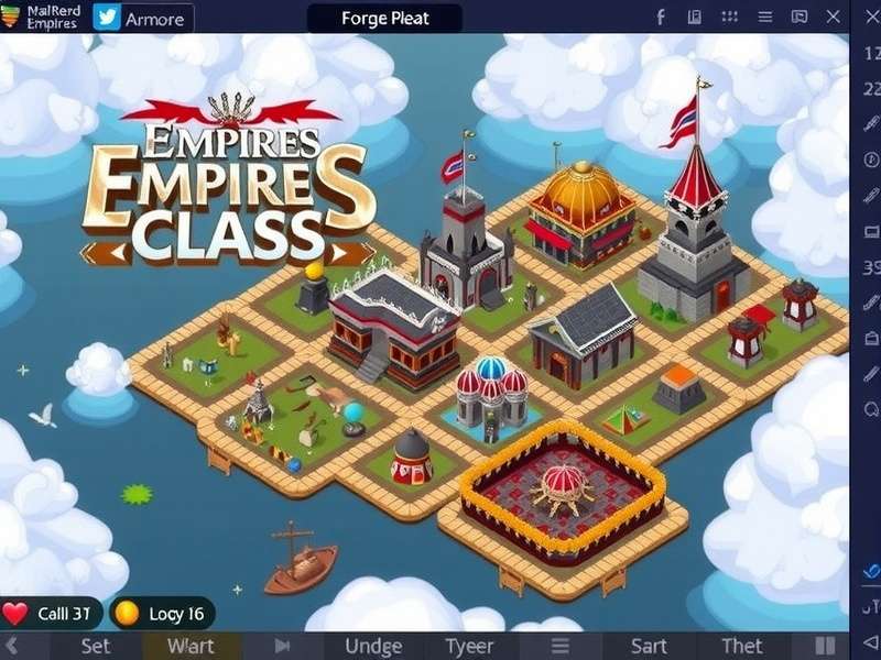 Optimal city layout in Forge of Empires showing grid organization