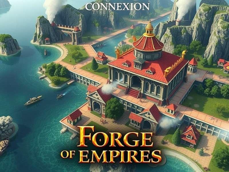Foe Forge Of Empires Connexion visual showing city connections and guild interactions