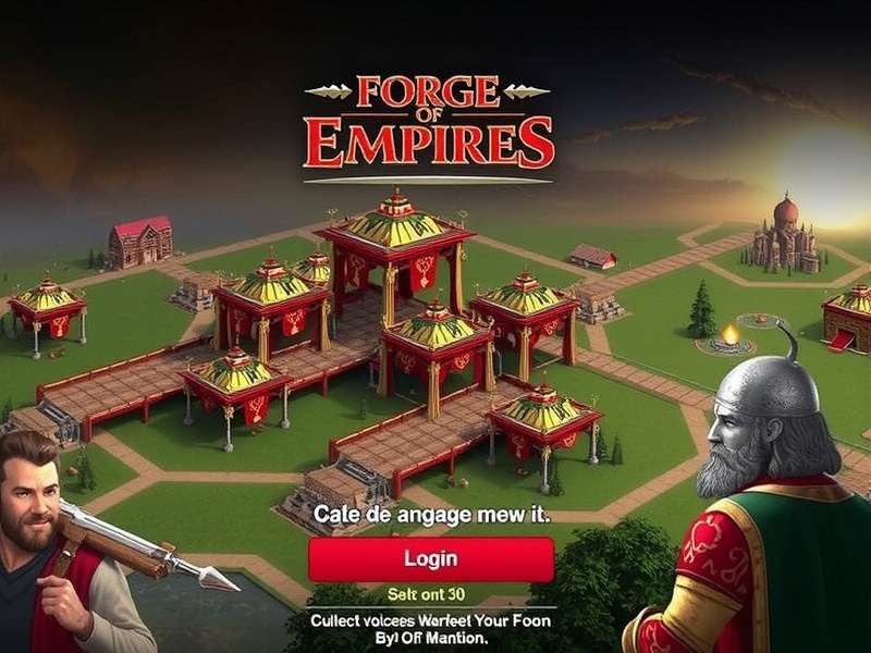 Forge of Empires US Login Screen Interface Guide