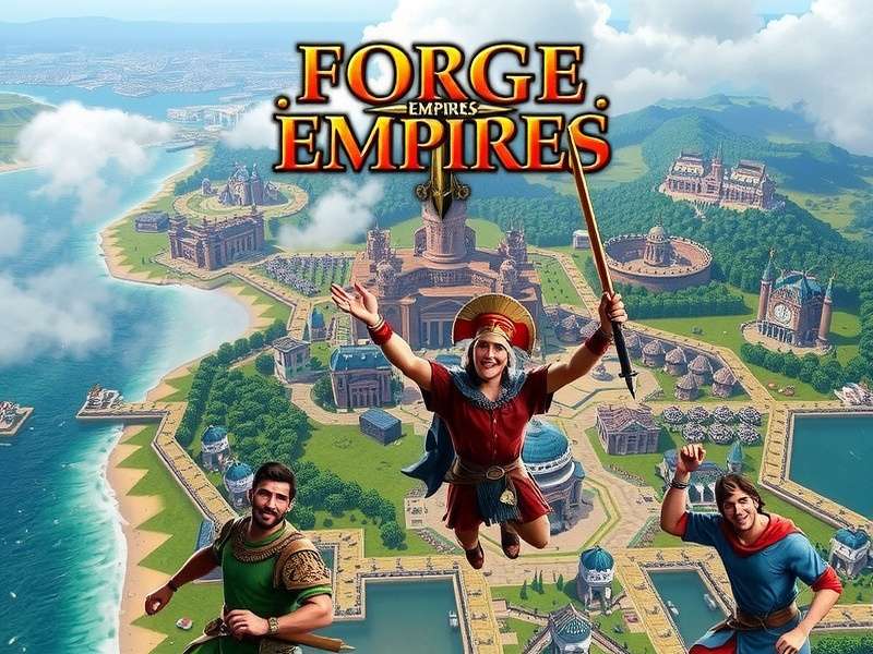 Forge of Empires Italian login screen and gameplay interface