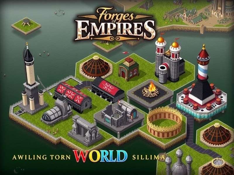 Strategic overview of a thriving Forge of Empires city with buildings from multiple eras