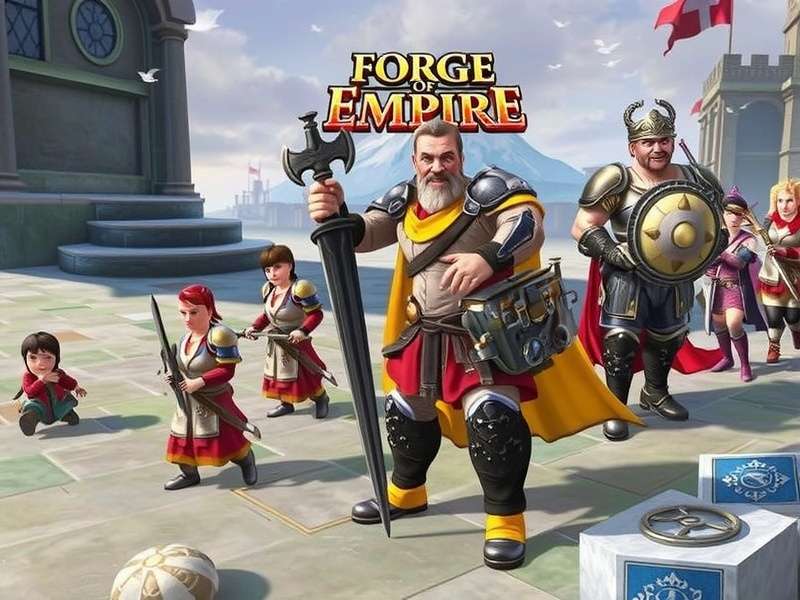 Strategic map view of a thriving Forge of Empires city