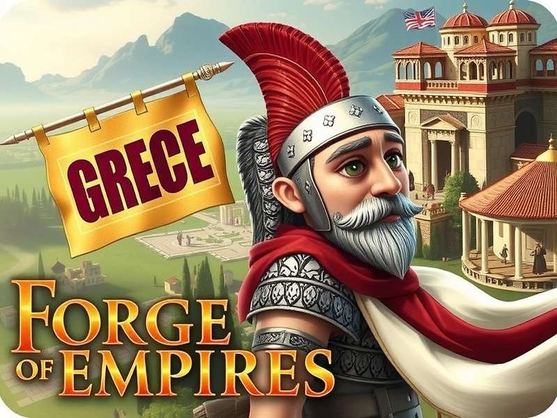 A grand Greek Acropolis in Forge of Empires with temples and columns