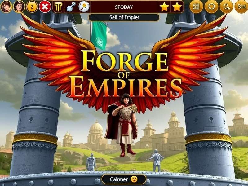 Strategic city planning in Forge of Empires showing a well-organized medieval city layout