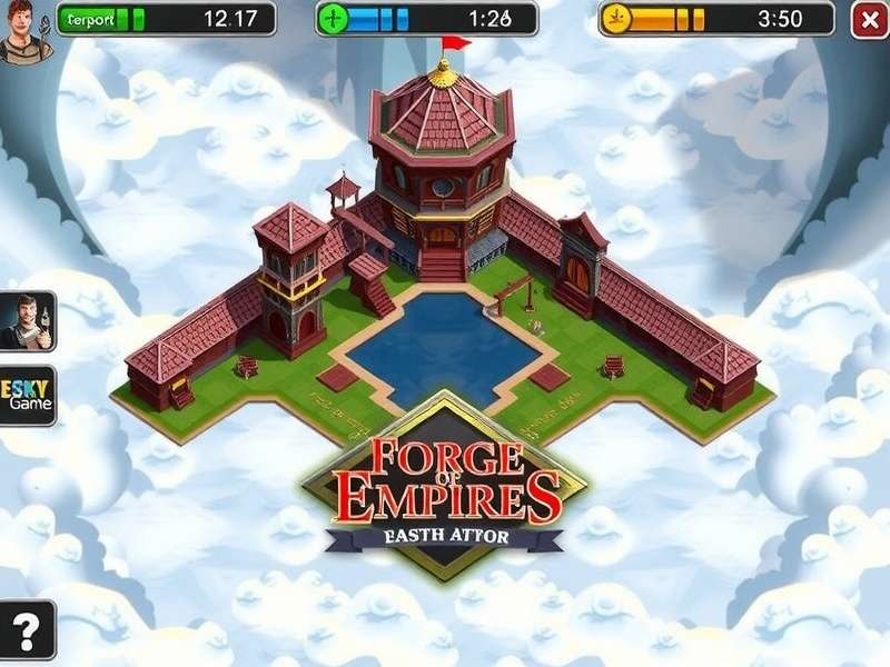 Detailed strategic map of the Esky continent in Forge of Empires showing regions and resource nodes