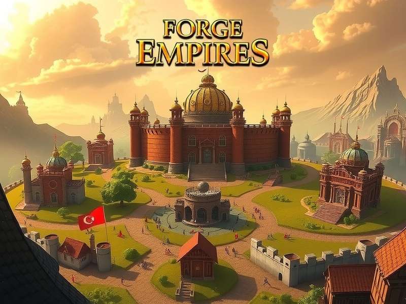 Forge Of Empires Einloggen - Login screen showing the medieval city building game interface for Indian players