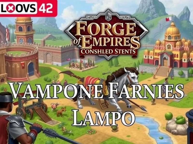 Forge of Empires PC gameplay screenshot showing medieval city building and army units