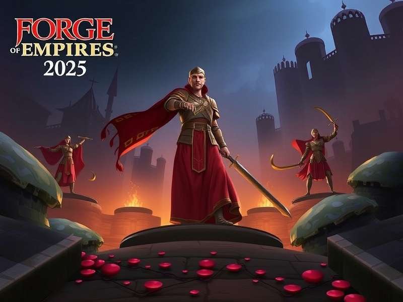 Forge of Empires Fellowship Event 2025 banner with castle and fellowship emblem