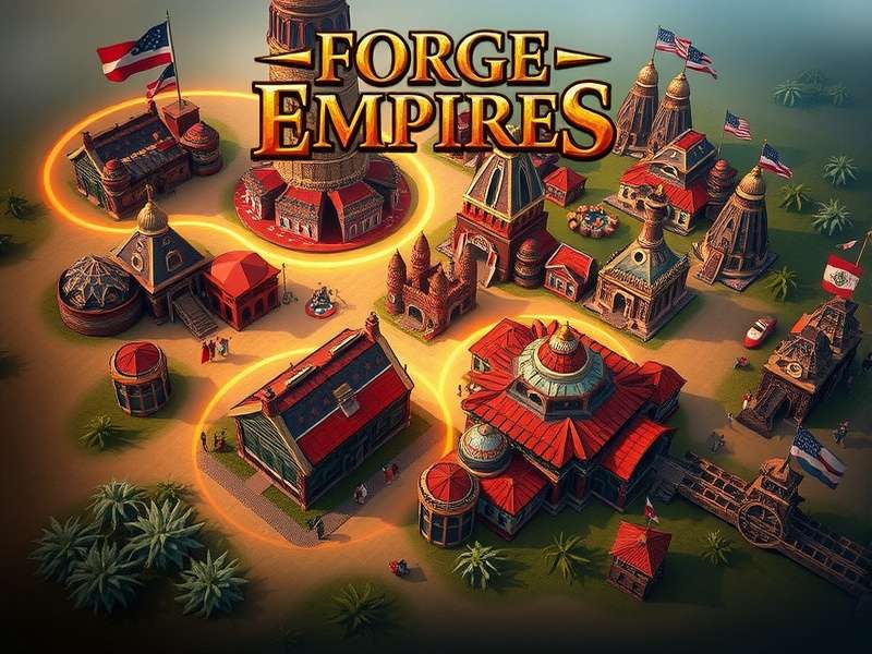 Forge Of Empires Game - Future Era civilization banner showing grand city architecture