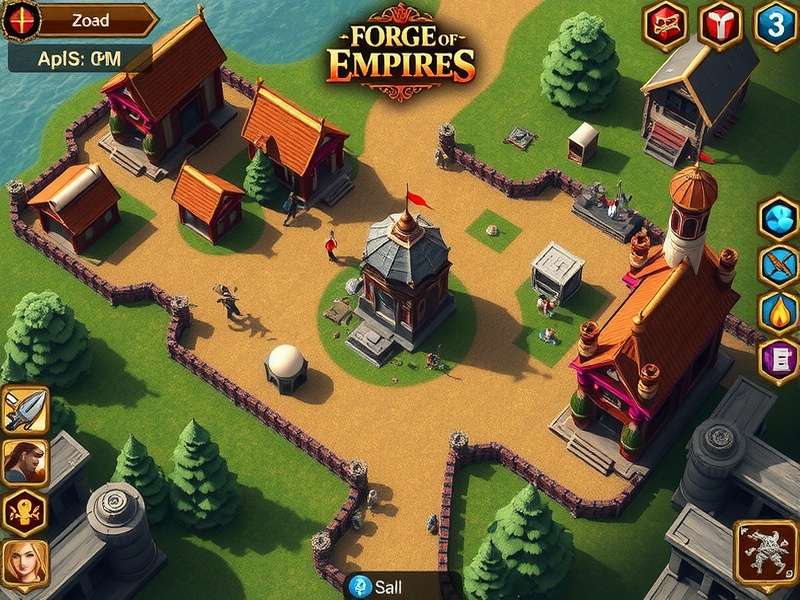 Forge Of Empires Guild Battlegrounds battlefield overview showing guild territories and strategic sectors