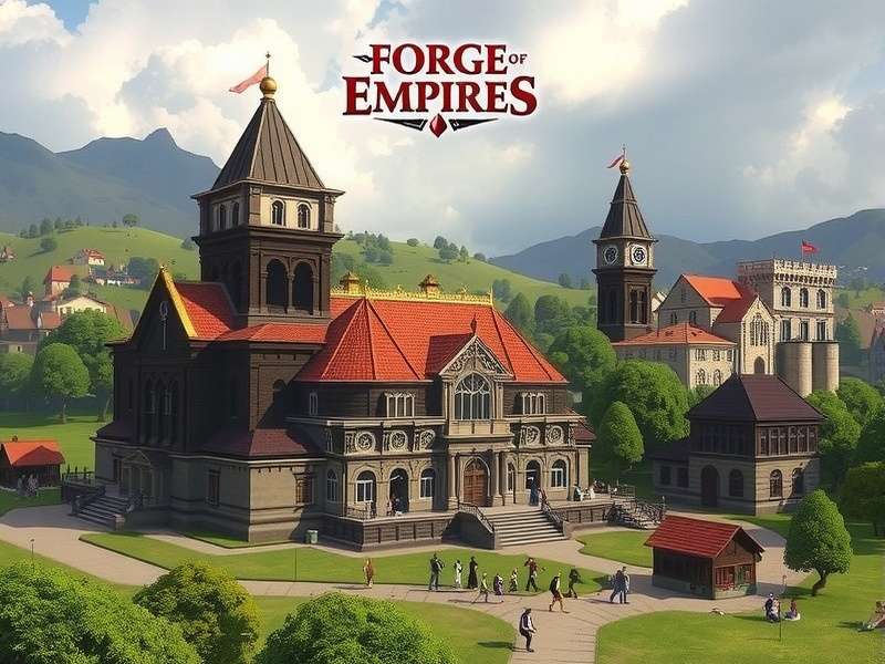 Forge Of Empires Login dashboard showing empire overview and resource panel