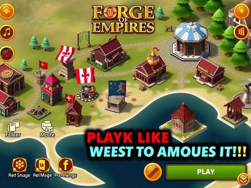 Forge Of Empires player login dashboard showing civilization city overview and player profile