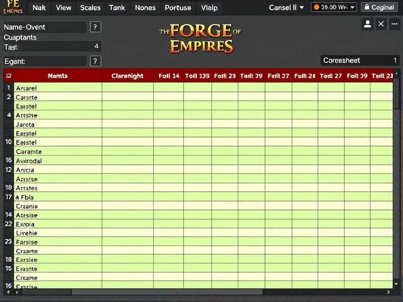 Forge of Empires Fellowship Event 2025 grand hall with players and rewards