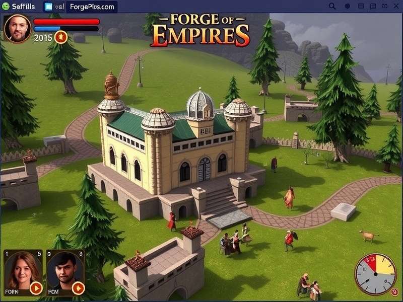 Forge Of Empires Fellowship Event 2025 gameplay screenshot showing fellowship collaboration and medieval city